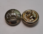Duke of Wellington Small Buttons for British Dress Hat / Cap Size 22L 1 Pair