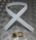 Shoulder Sling Kit Courlene Material British Made White SLR etc No Rivets NEW