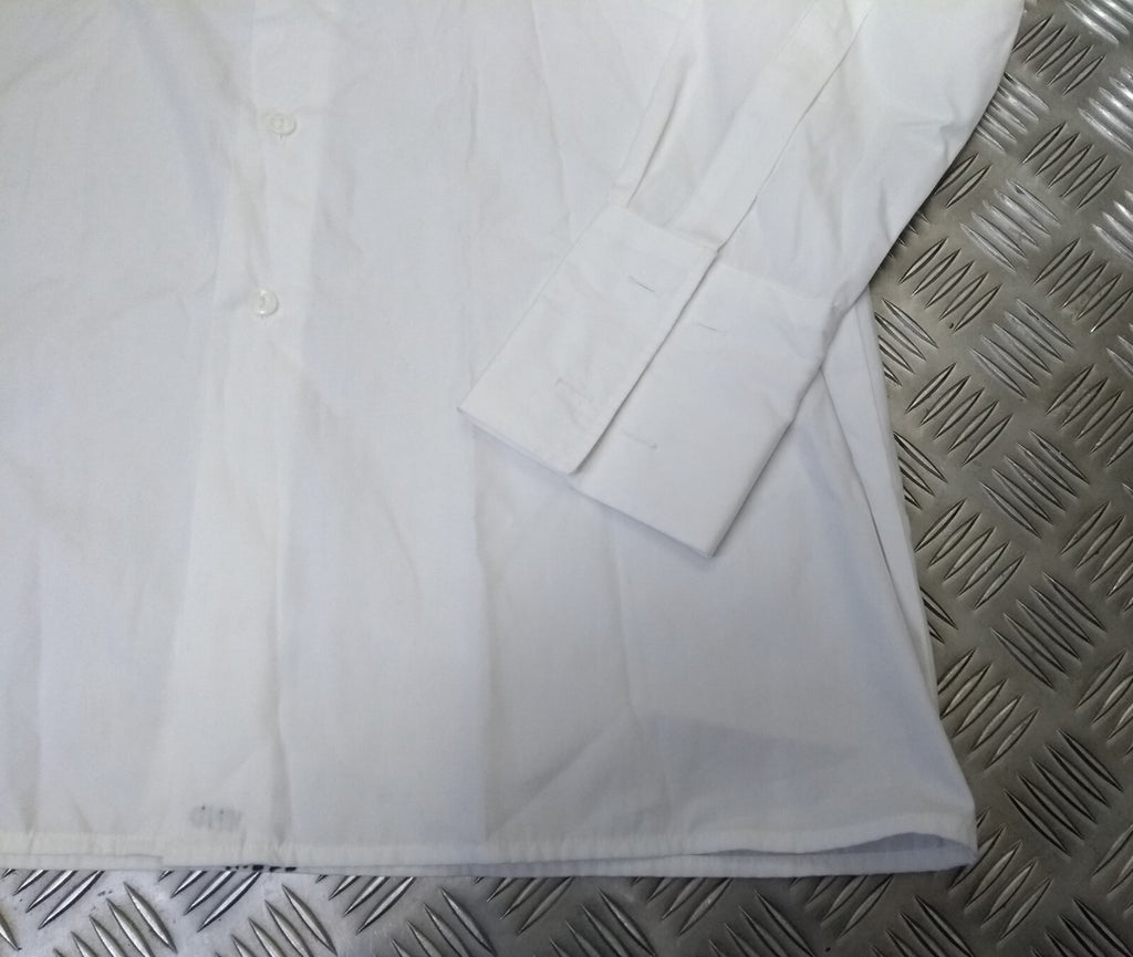 Collarless Shirt Army White Womans Long Sleeve Officers & Mess Dress NEW