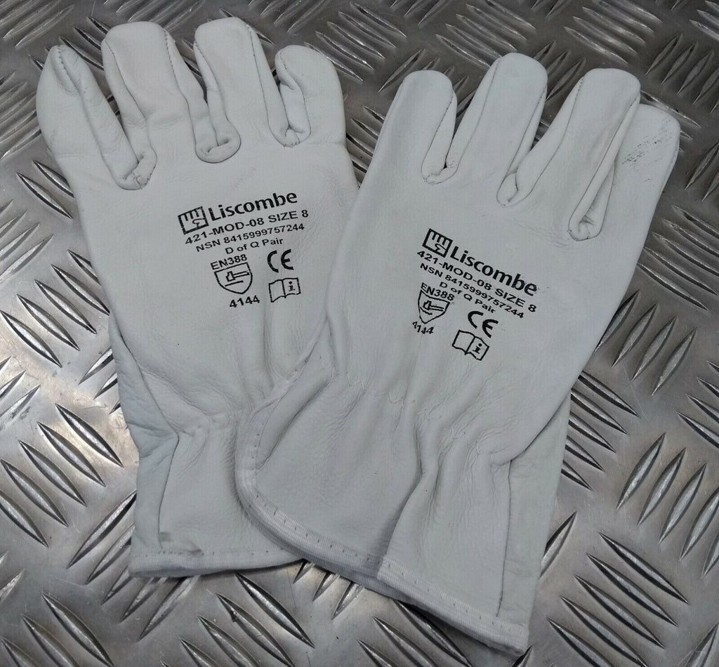 Liscombe Chrome Leather Safety Working Gloves PPE Mil-Spec Heavy Duty Work Wear