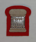 No1 Drummer Badge British Army Embroidered Braided Drum Insignia Patch on Red