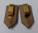 Oman Gorgets Collar Tabs With Silver Detail Chrome Officers Insignia Buttons