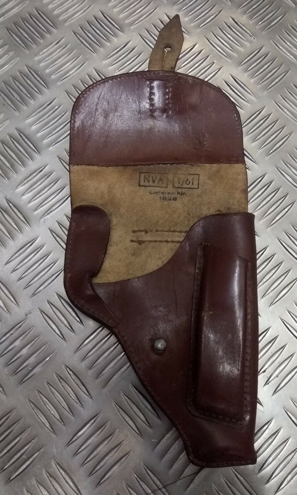 Genuine Vintage Eastern Bloc Tan Leather Unknow Pistol Holster