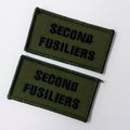 Genuine British Army RRF 2nd Fusiliers OD Green TRF Badge Patch x 2 New