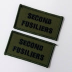 Genuine British Army RRF 2nd Fusiliers OD Green TRF Badge Patch x 2 New