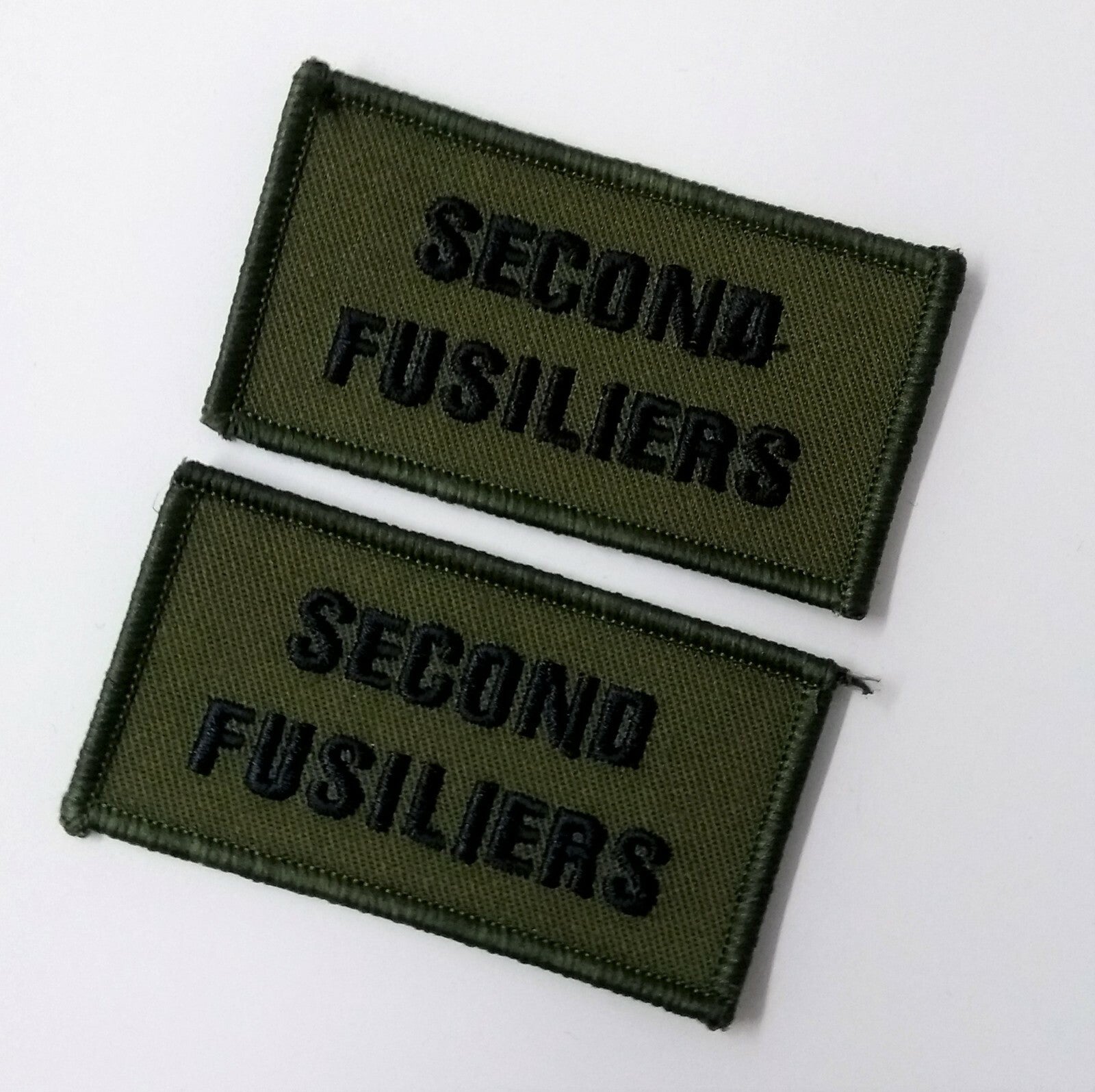 Genuine British Army RRF 2nd Fusiliers OD Green TRF Badge Patch x 2 New