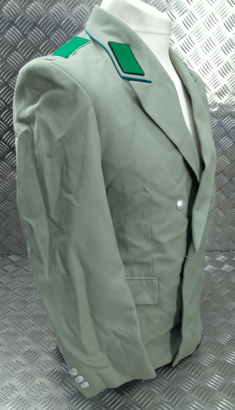 Vintage East German Sonderausgabe Mistletoe Green Parade Jacket / Blazer