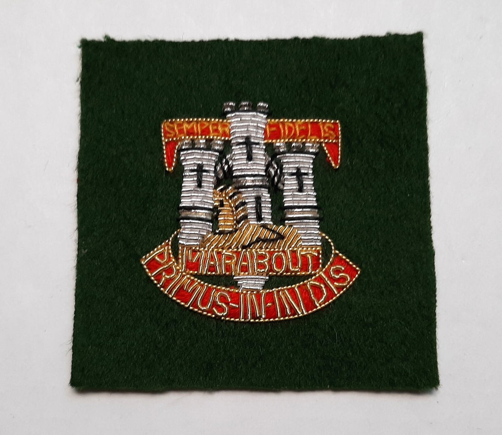 Devonshire & Dorset British Army Regiment Hand Embroidered Insignia Patch