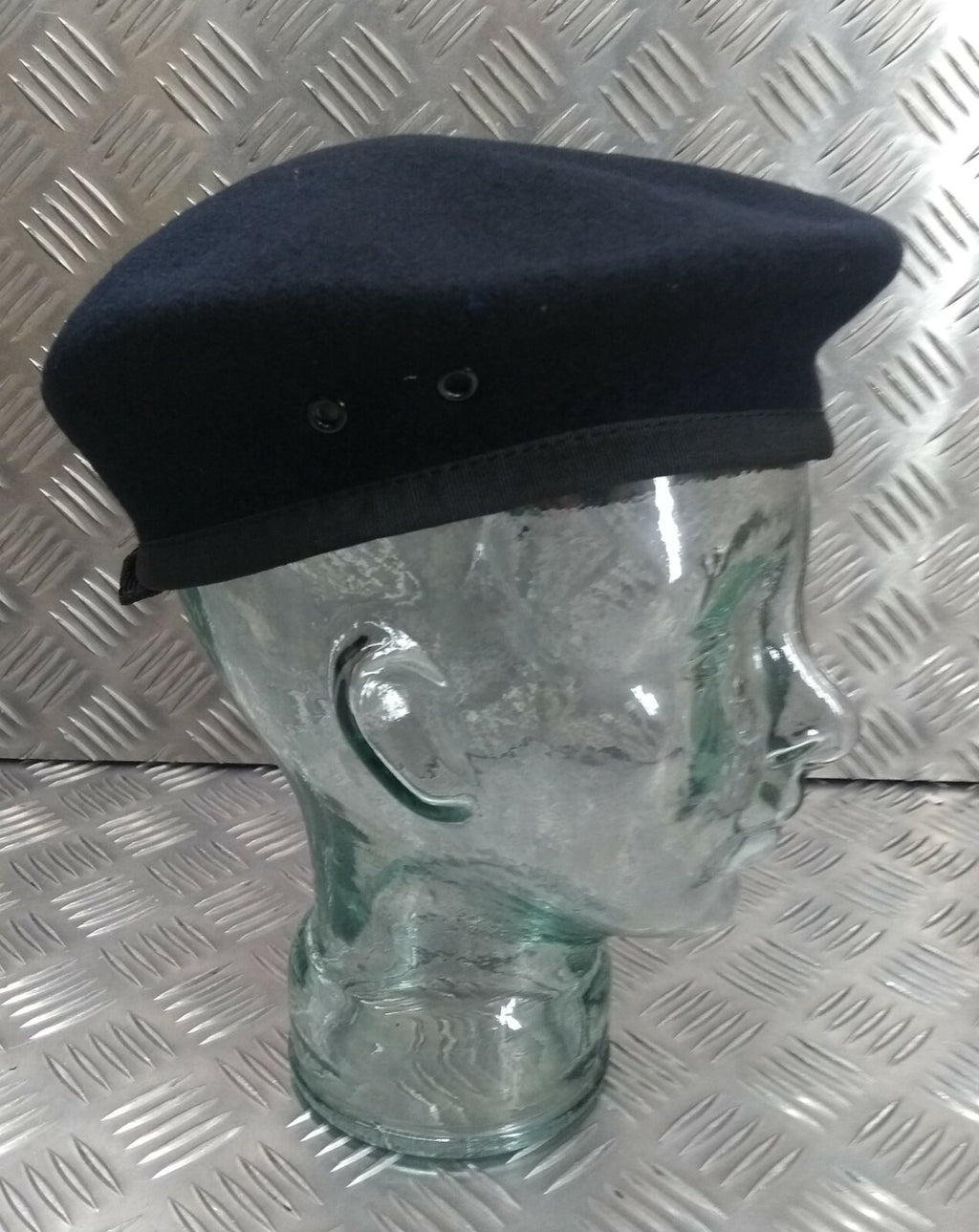 Hobsons of London Style Dark Blue Lined 100% Wool Beret
