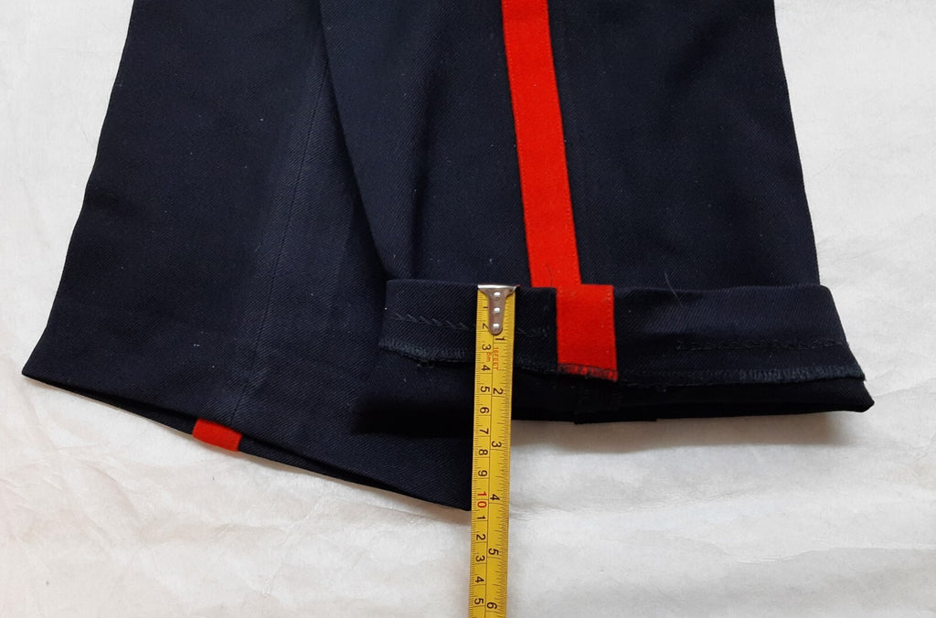 No1 Dress Trousers British Army Blues Pattern RMAS With 1" Red Stripes W34"