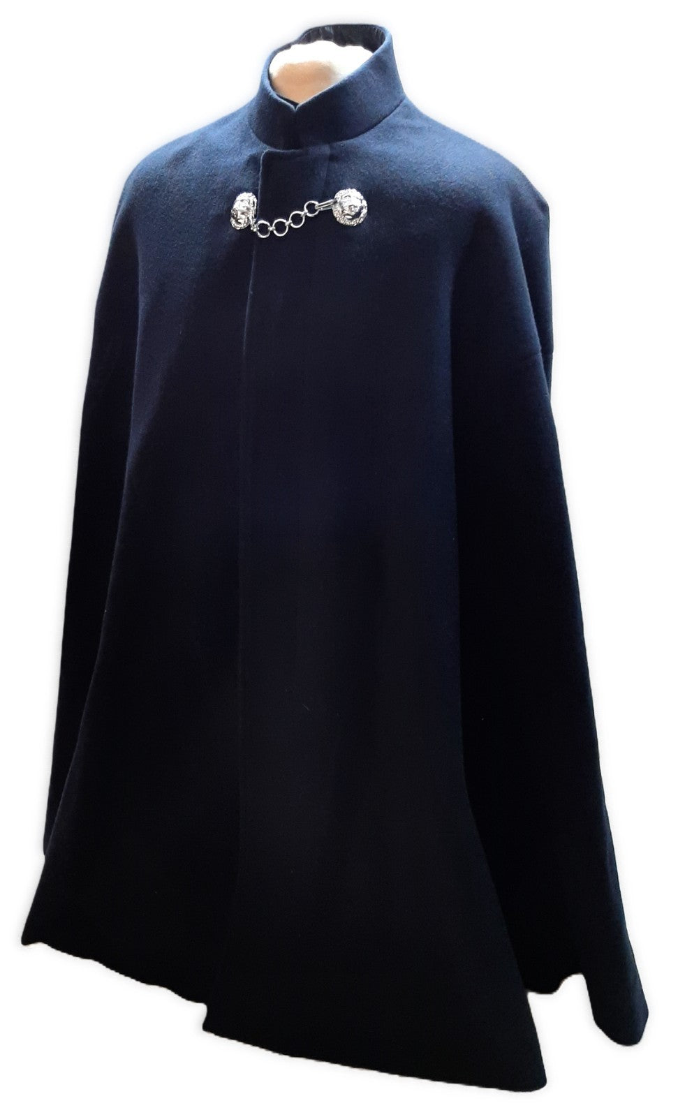 British RM Cape Navy Blue Wool Bandsman Bandswoman Lion Head Clasp