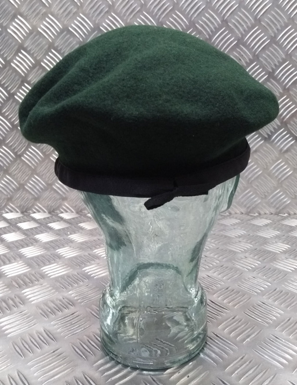 Dubai Green Beret Hobson of England Lined Wool Cap New Old Stock 7 3/4