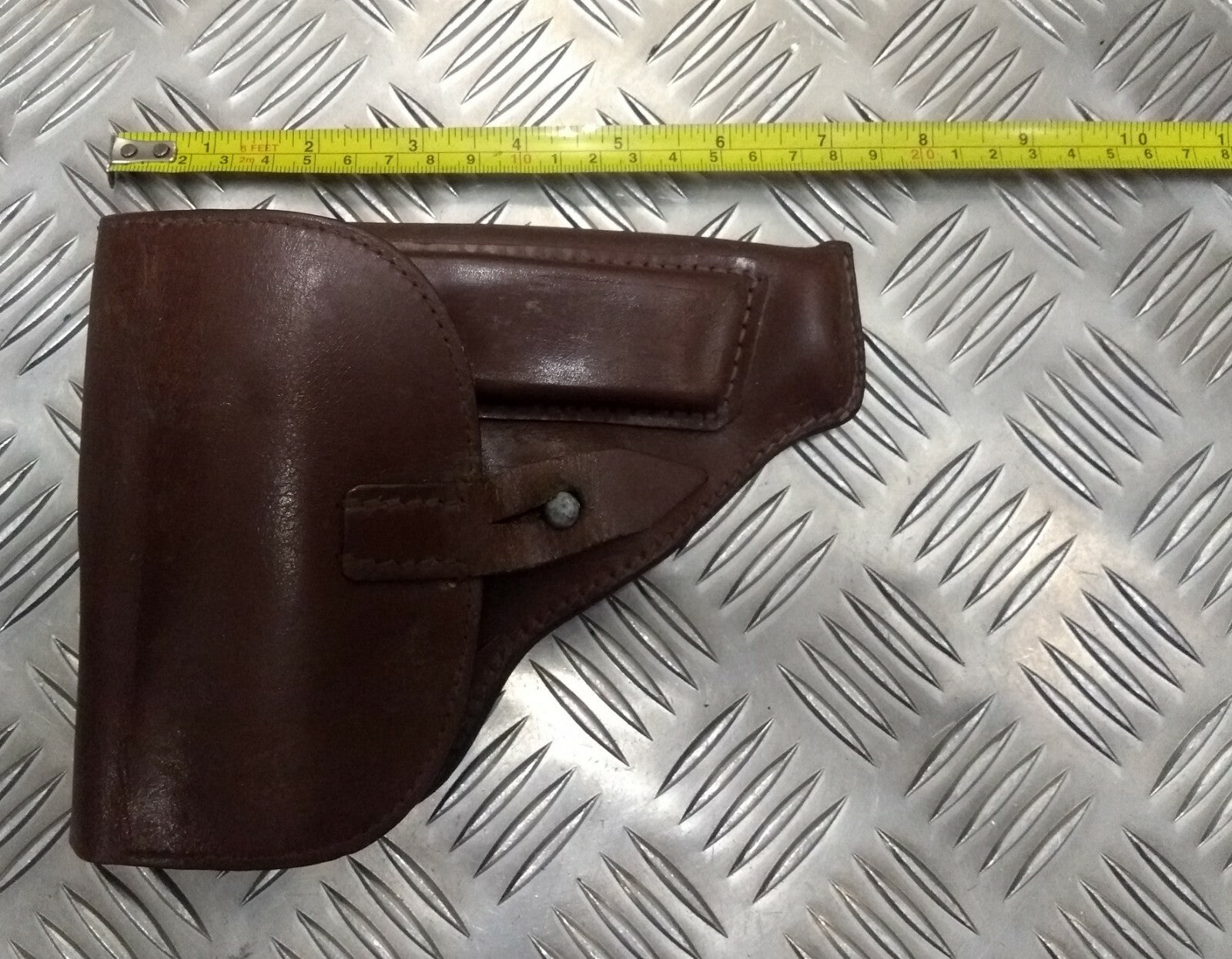 Genuine Vintage Eastern Bloc Tan Leather Unknow Pistol Holster