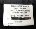 No1 Army Trousers British All Ranks Blues Red Stripe Dress Uniform W33" L29"