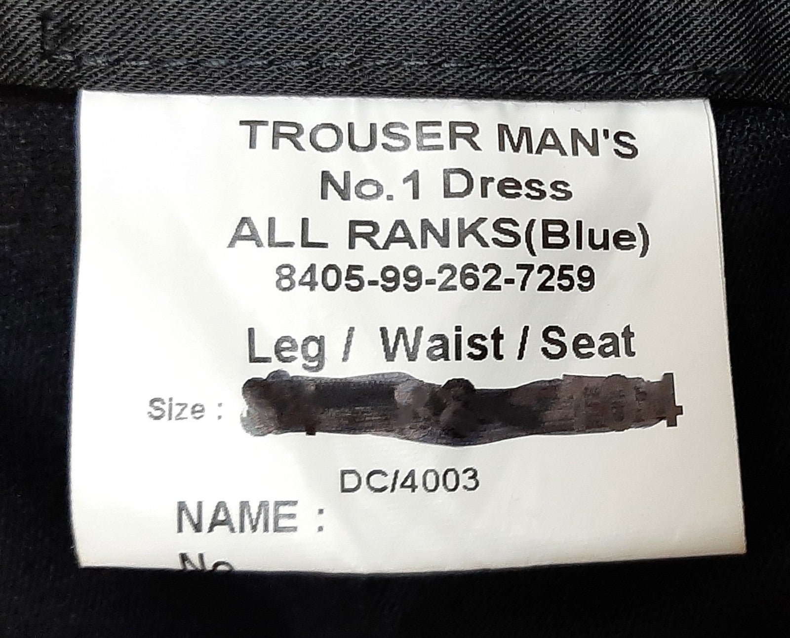 No1 Army Trousers British All Ranks Blues Red Stripe Dress Uniform W33" L29"