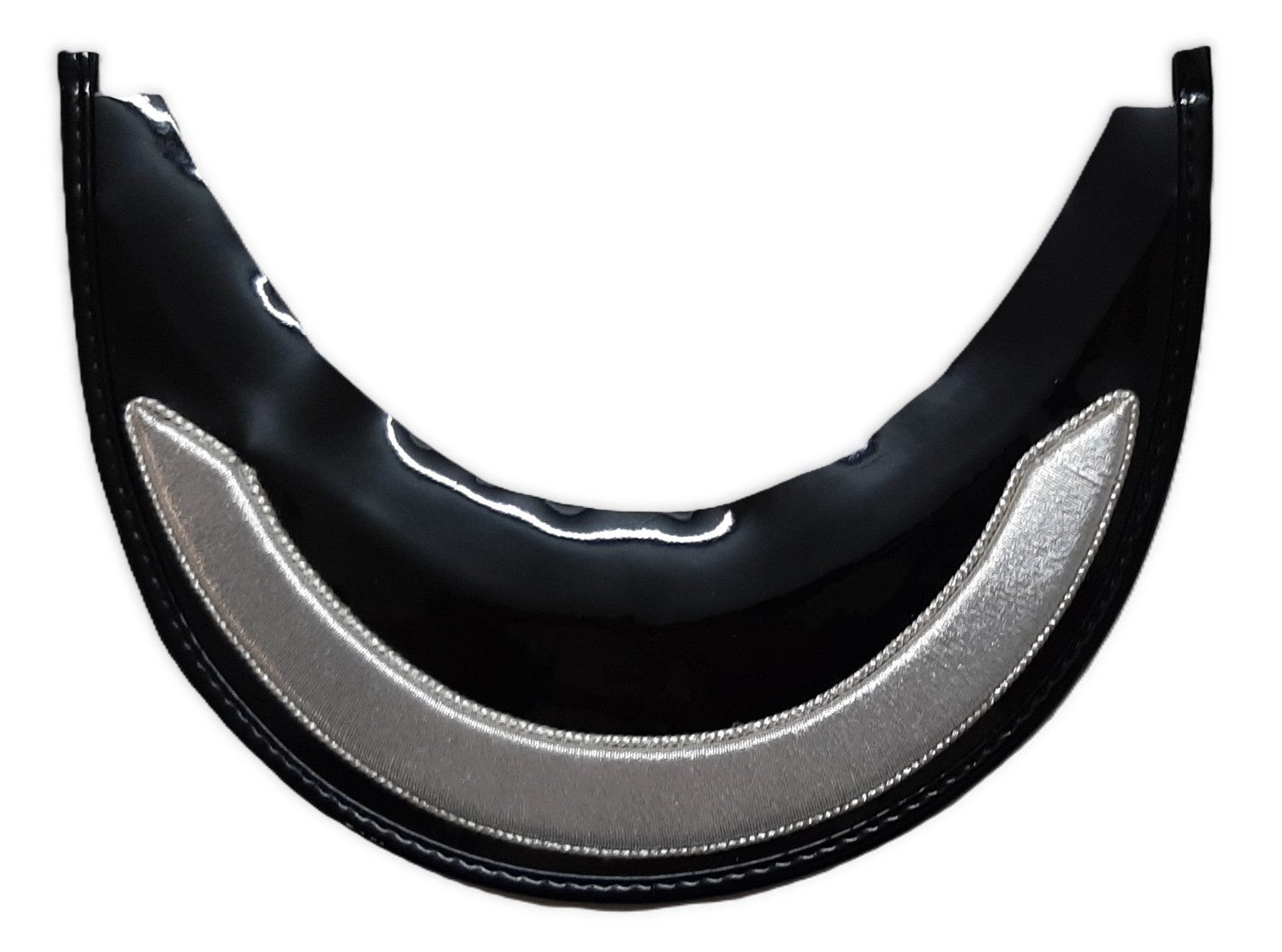 Group Manager Peak British Silver Bar Visor for Dress Hat / Cap Medium New