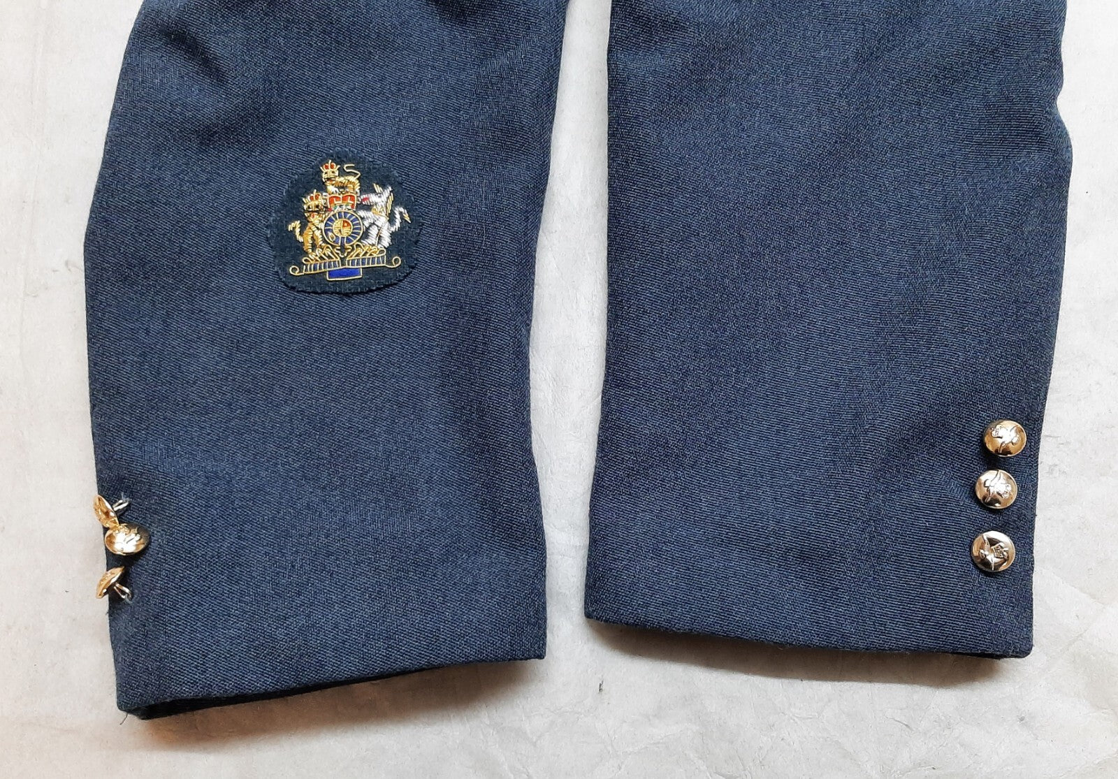 No5 Mess Jacket WO Badge RAF Royal Air Force Blue Grey Colour E.C Snaith