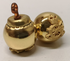Royal Horse Artillery RHA Full Ball Mounted Gold Coloured Ceremonial Buttons 25L