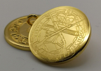 Small Arms School Corps SASC Flat Engraved Blazer Buttons 30L x2