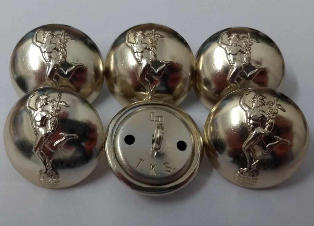 Genuine British Army X 25 Royal Corps of Signals Insignia Dress Buttons 40L