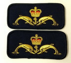 Royal Navy Submariners Dolphin working dress Qualification Patch Genuine X 2