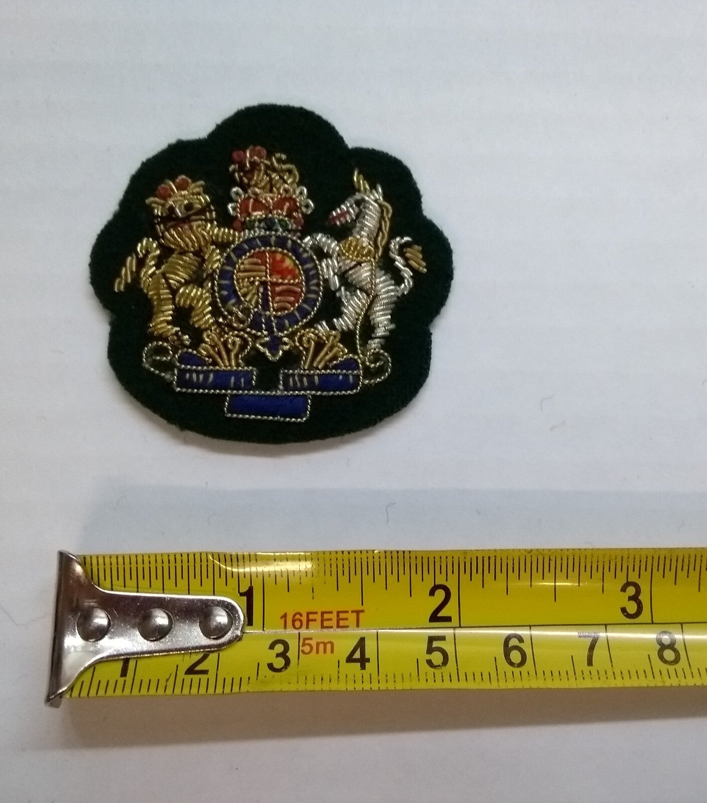 Mess Kit Badge WO1 Green British Hand Embroidered Insignia Arm Patch