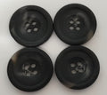Vintage Army Buttons Old Pattern British Mottled Grey 4 Hole Size 22.6mm