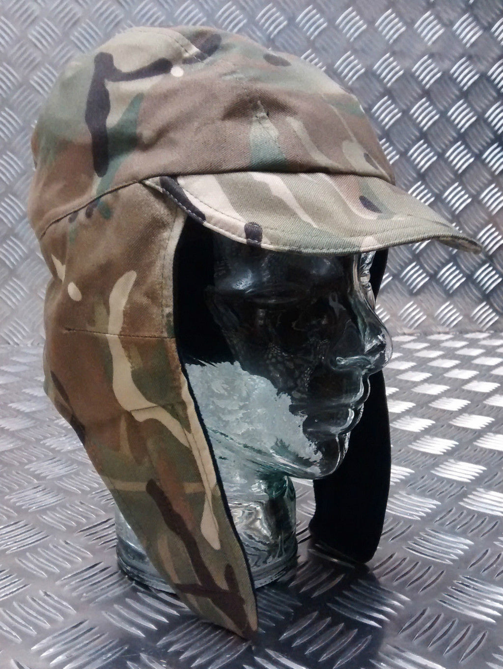 MTP MVP Waterproof & Breathable Multi Camo Dog Lined Trapper Hat. British Army