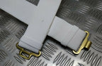British Army Issue White Courlene Parade Belt with Brass Buckle