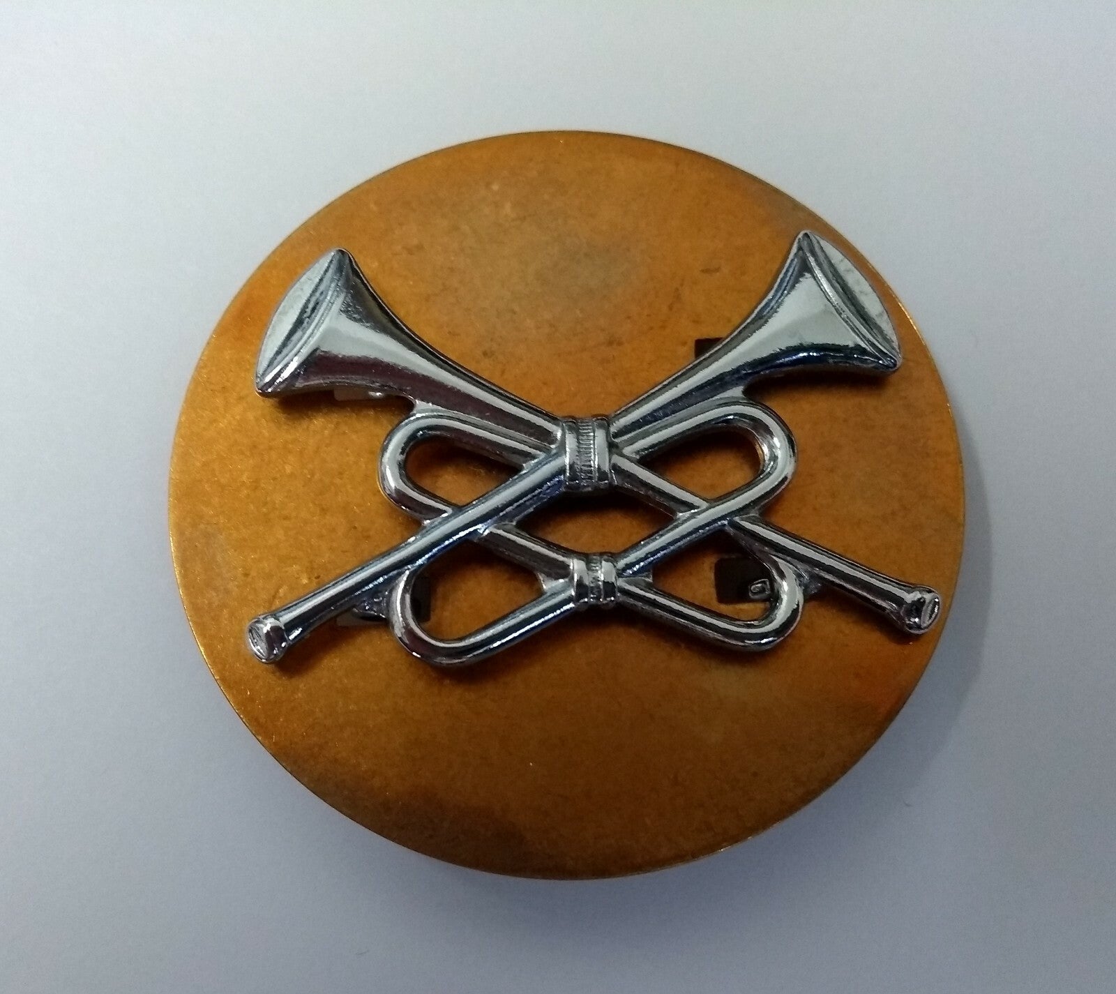 Qualification Crossed Trumpet badge Chrome Colour