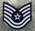 US Air Force Type Technical 3 Bar Chevrons Sew on Badge Patch- New old Stock
