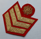 Queens Royal Irish Hussars NCOs 3 Bar Chevron Old Pattern British Army Cypher