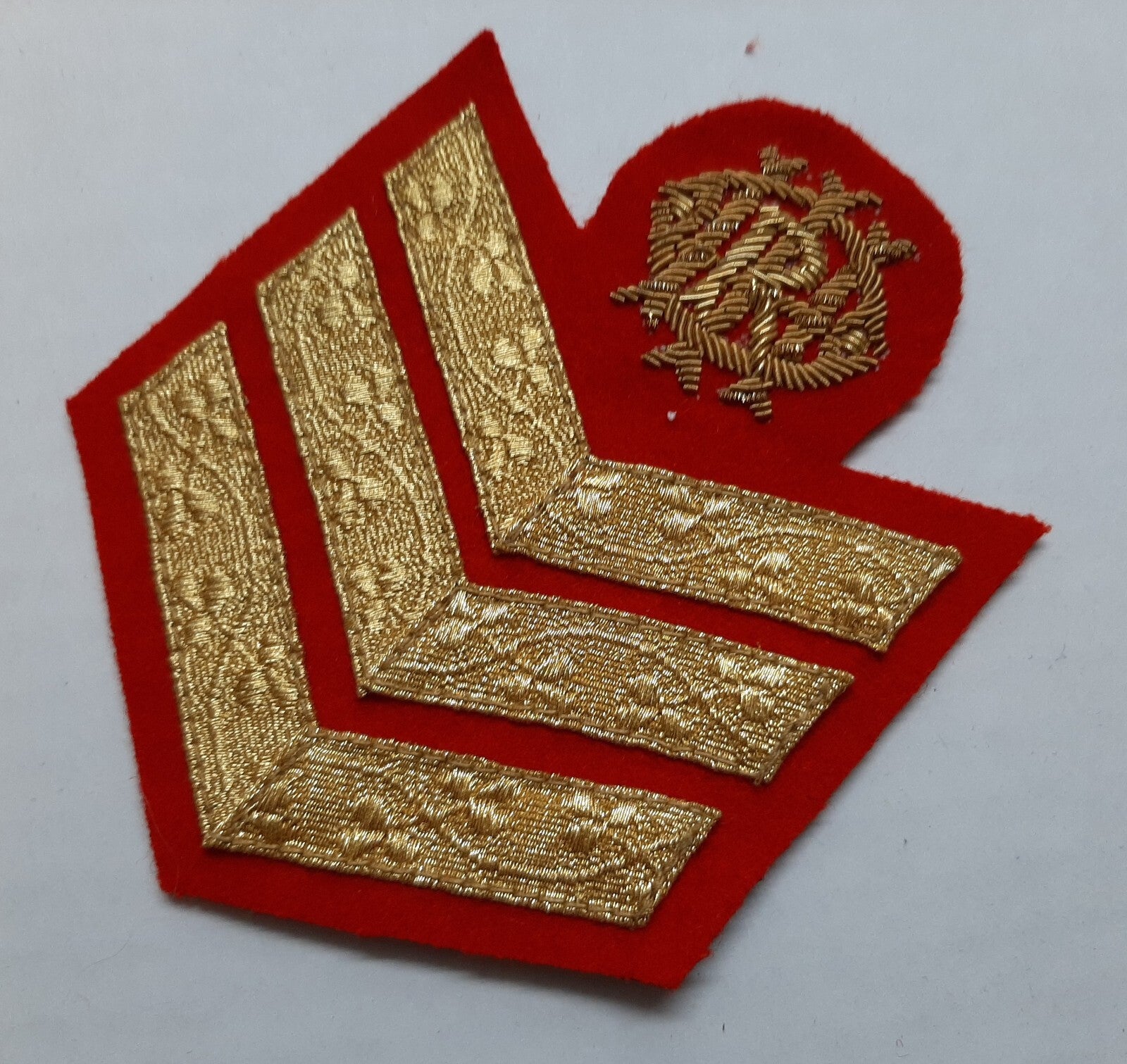 Queens Royal Irish Hussars NCOs 3 Bar Chevron Old Pattern British Army Cypher