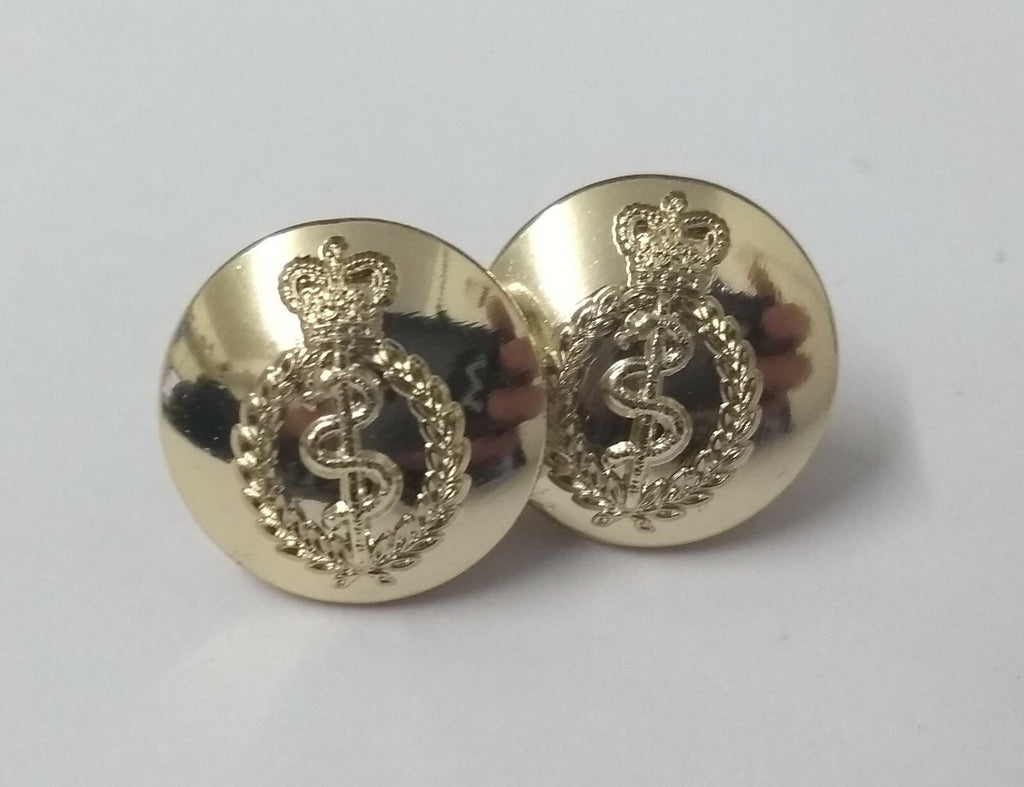 Genuine British Army RAMC Medical Corps Issue Small Buttons X4 ASBT233