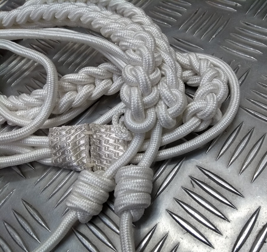 Aiguillette Officers Dress Cord For Ceremonial & Parade Duties Chrome Tip Ends