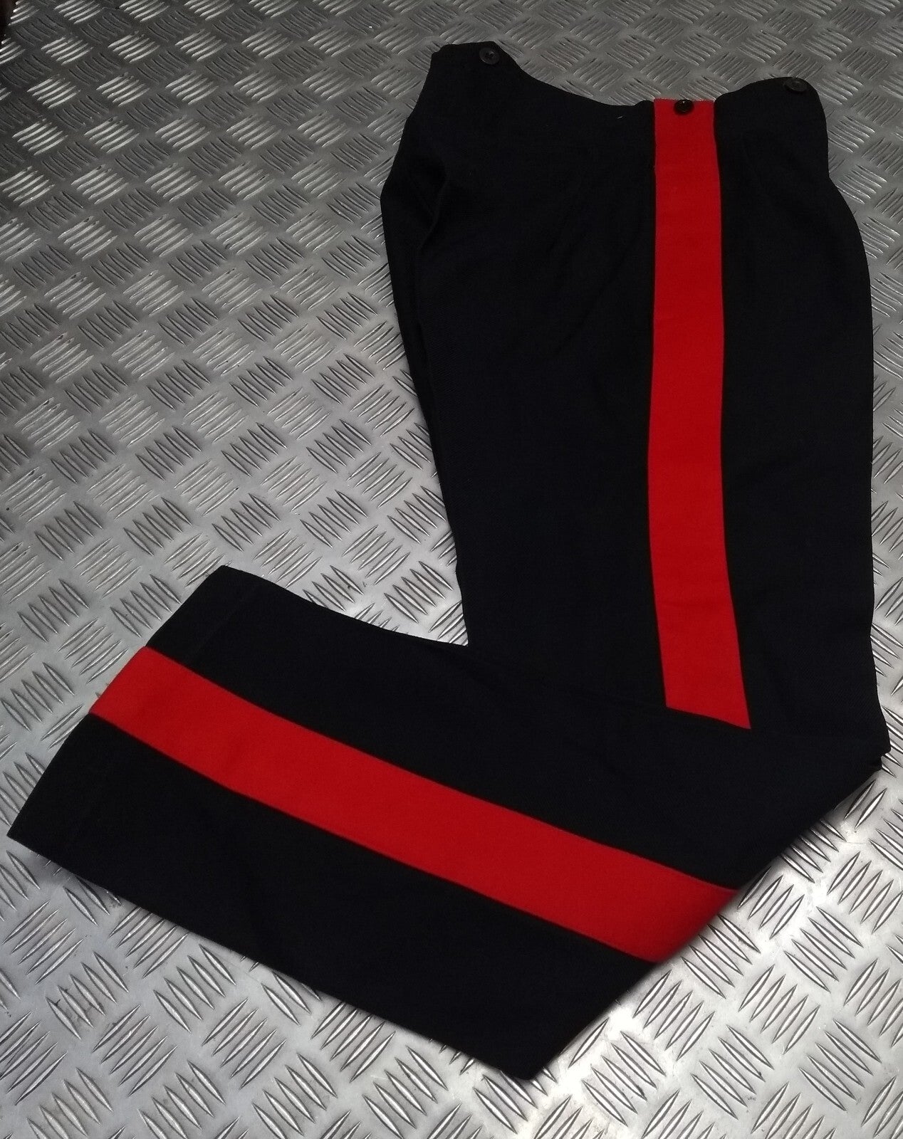 Vintage No1 Trousers Uniform Dress Old Pattern British Army 2" Red Stripe Faulty
