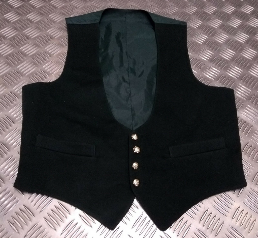 British Army Issue Green Mess Dress Waistcoat With Intelligence Corps Buttons