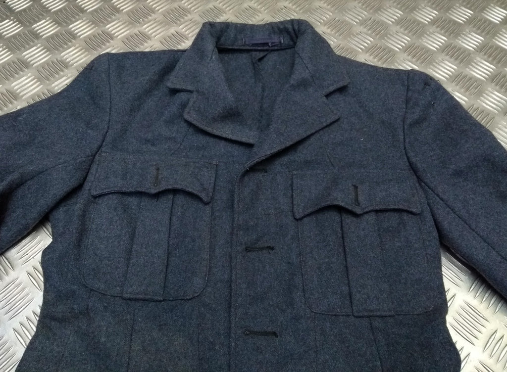 RAF Royal Air Force Vintage Wool Jacket Airforce Blue Grey Colour Serge WW2 Pattern World War 2
