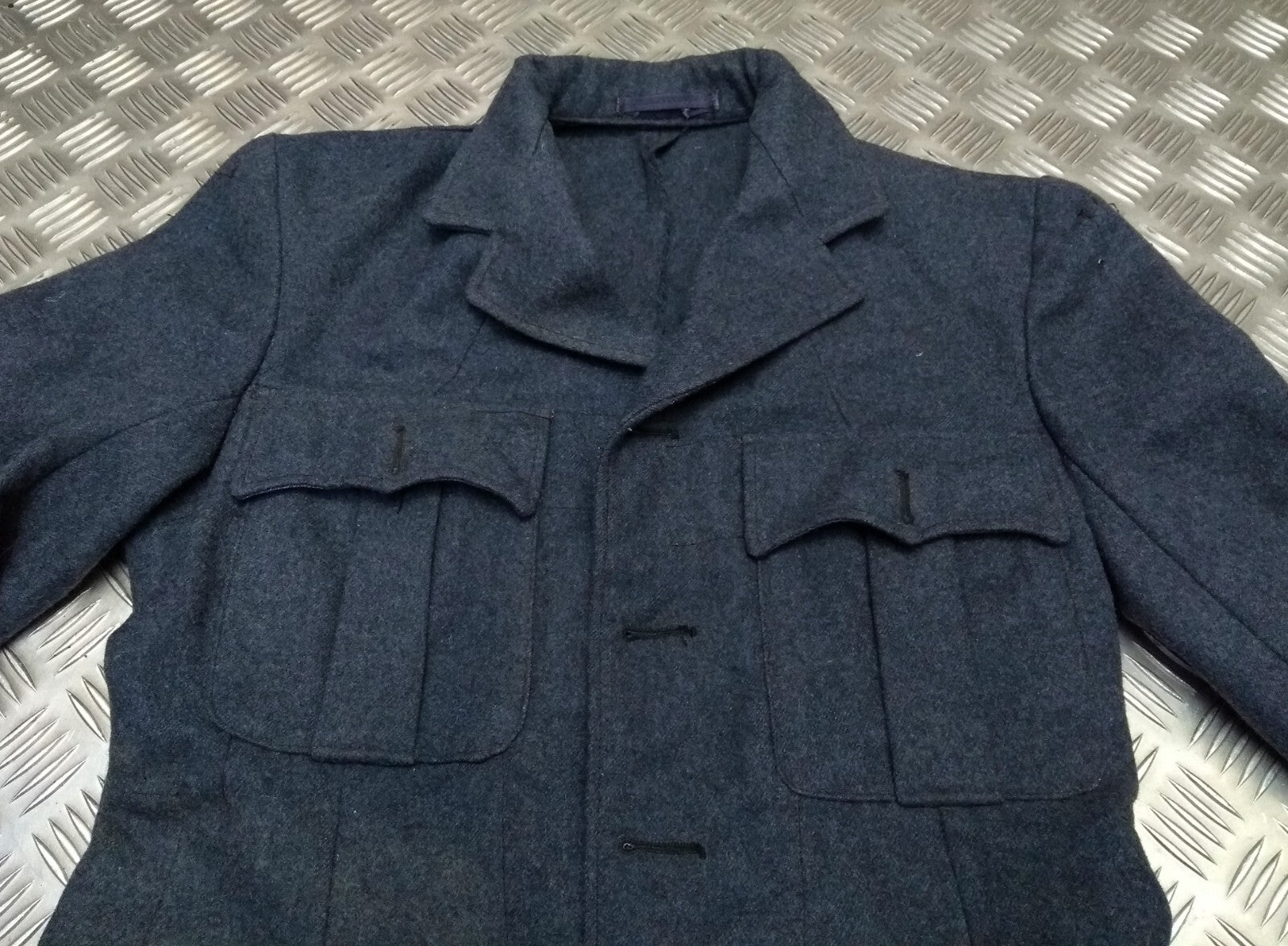 RAF Royal Air Force Vintage Wool Jacket Airforce Blue Grey Colour Serge WW2 Pattern World War 2