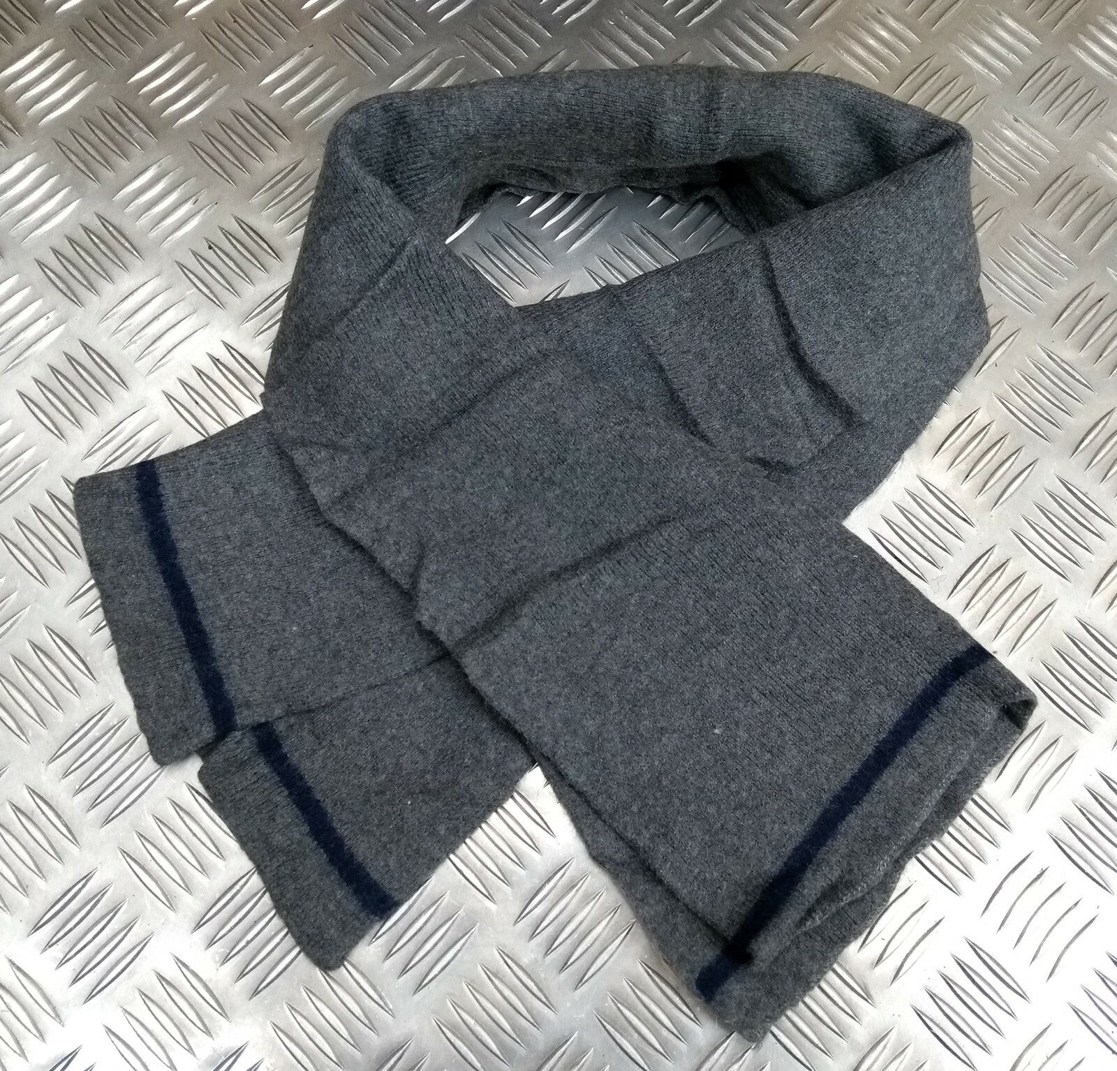 Genuine Vintage German Army Issue Field Grey Soldiers Standard Dress Wool Scarf