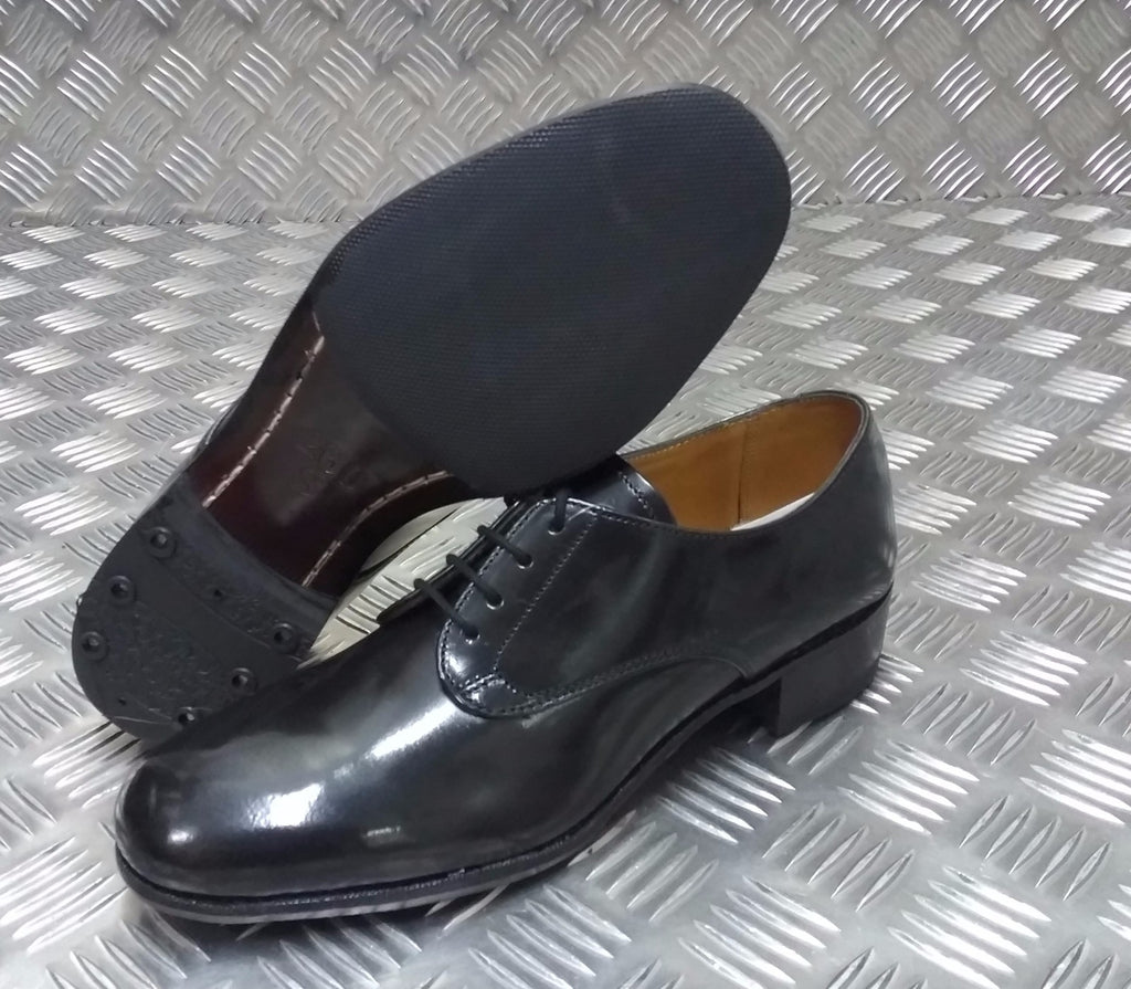 Women's Service Shoes Black Gibson Leather With Leather Soles NEW