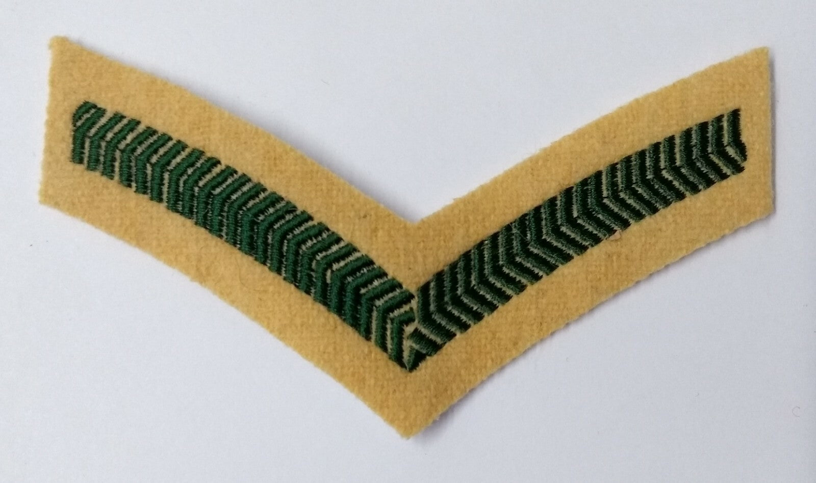 Genuine British Light Infantry Lance Corporal Chevron On Maize
