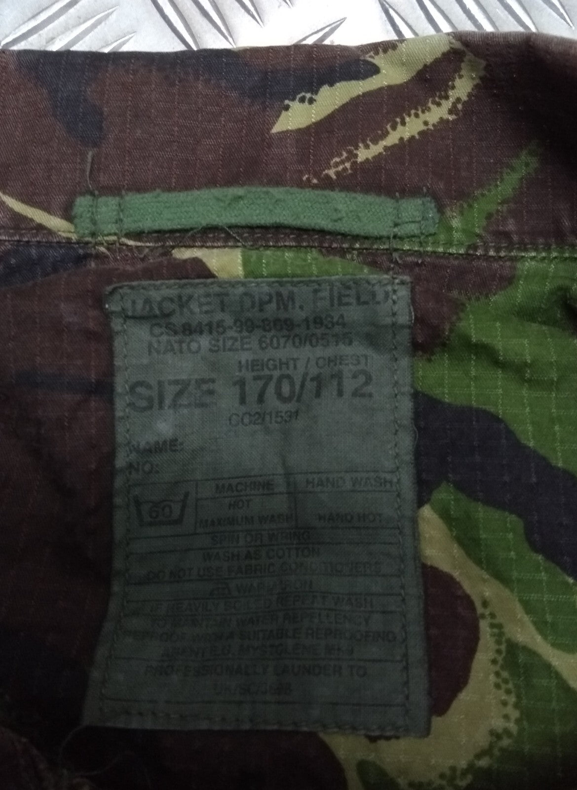 Soldier 95 Ripstop Camo Jacket Genuine British Army Combat Mk1 112cm