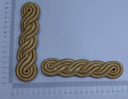 Officers Shoulder Cords British Made 3 Ply Gold Coloured Cord Army Pattern