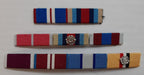 Medal Ribbons Three Rows & Rosettes No1 or No2 Dress British Uniforms