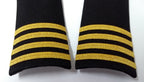 Naval 4 Bar Shoulder Boards Epaulette Black & Gold Detail Fancy Dress
