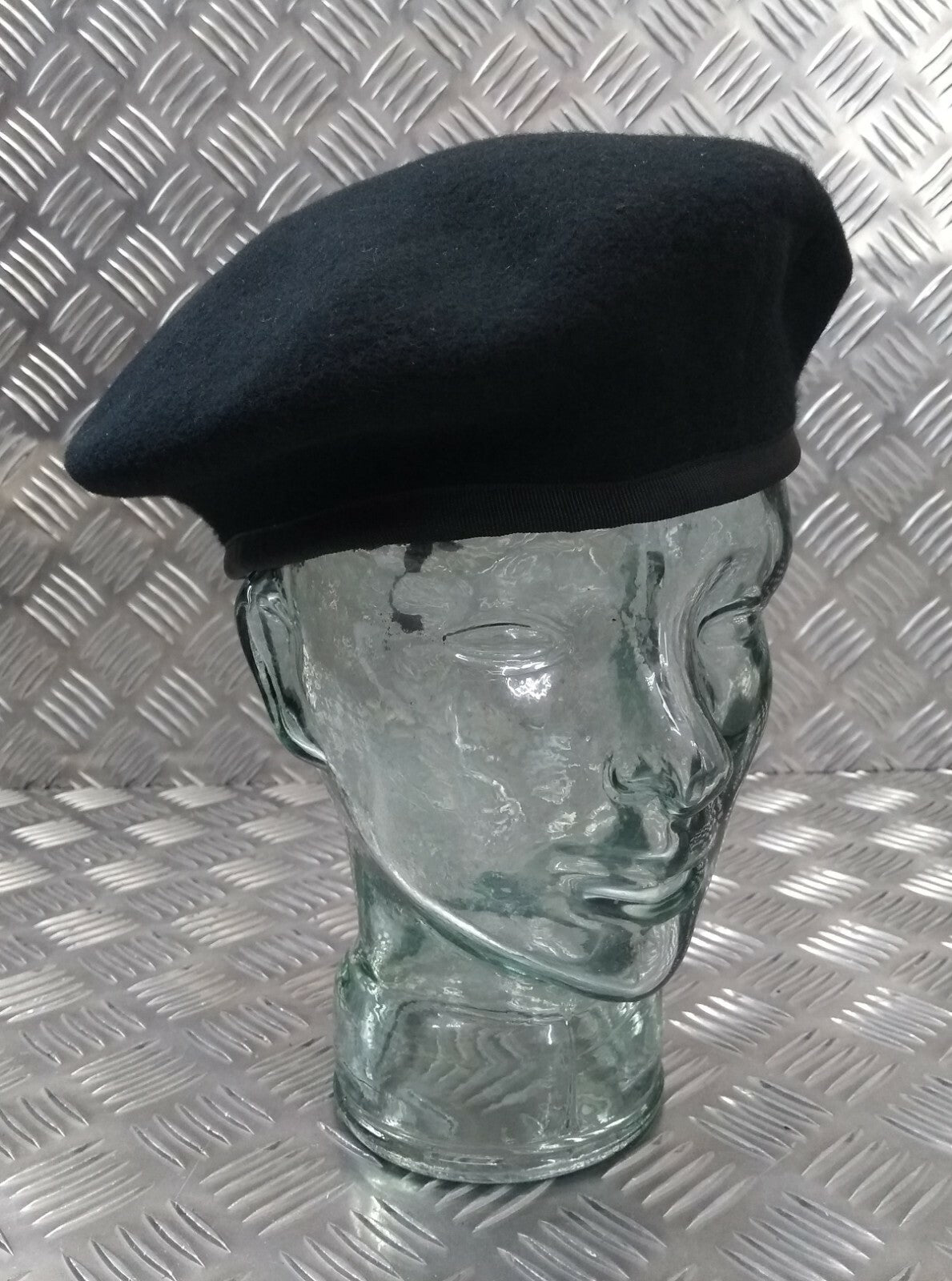 Wool Dress Beret H&S Black Size 58cm NEW