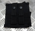 Double Mag Holder Molle Compatible Stealth Black Spec Security Detail