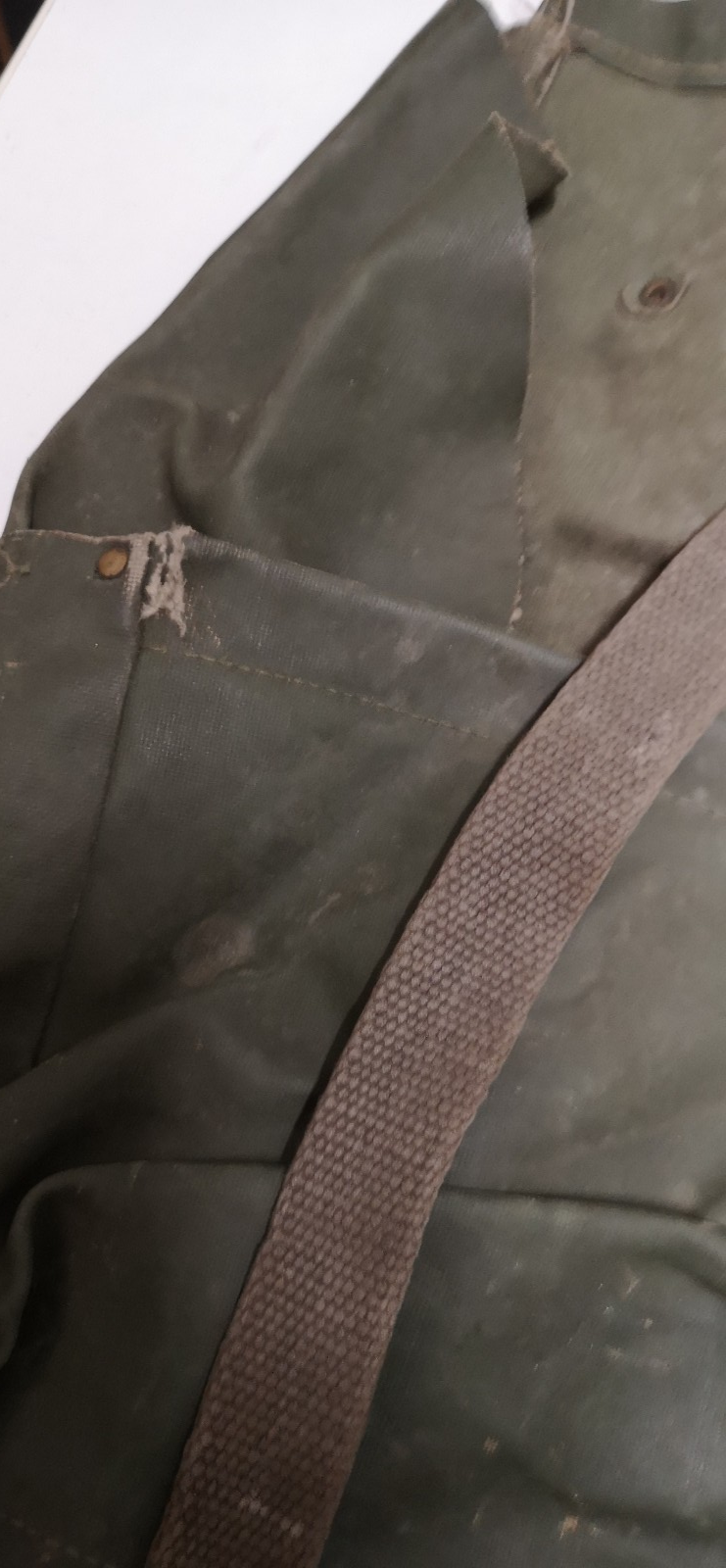 Vintage Army Issue Heavy-duty Vinyl Backpacks & Belts x4ea Heavy Wear & Defects