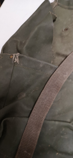 Vintage Army Issue Heavy-duty Vinyl Backpacks & Belts x4ea Heavy Wear & Defects